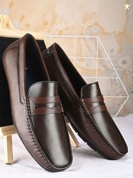 MICHAEL ANGELO Men Square Toe Lightweight Penny Loafers