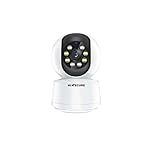 Hixecure 2MP Wi-Fi CCTV Camera with Night Vision | Motion Detection | Two-Way Audio | Pan & Tilt | Supports Cloud Storage | Sound and Light Alarm| Indoor CCTV White