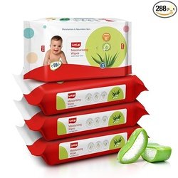 LuvLap Moisturising Wet Wipes Without Lid for Baby Skin, Enriched with