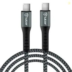 Tukzer Fast Charging USB C to USB C 100W 480 Mpbs Data Sync Nylon Brai