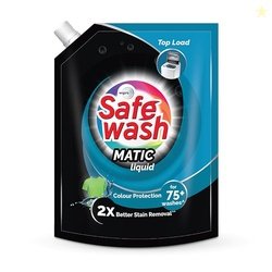 Safewash Top Load Matic Premium Liquid Detergent 2L Refill Pouch with