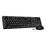 Zebronics Wireless Keyboard & Mouse Combo, 104 UV-Printed Keys, â¹ Key, 12 Multimedia Keys, Retractable Stand, 4 Button Mouse, 1600 DPI, High Precision, USB Nano Receiver (Companion 304, Black)