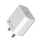 Portronics Adapto 12 2.4A 12W Fast Wall Charger for iPhone 11/Xs/XS Max/XR/X/8/7/6/Plus, iPad Pro/Air 2/Mini 3/Mini 4, Samsung S4/S5, and More(White)