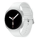 Samsung Galaxy Watch8 (44mm, Bluetooth, Silver) with 3nm Processor | Dual GPS | Sapphire Glass & Armor Aluminum | 5ATM & IP68 | BP, ECG, IHRN & Vascular Load Monitoring | Anti-oxidant Index