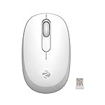 ZEBRONICS Groot Wireless Mouse, Dual Mode (2.4GHz + BT), Upto 1600 DPI, Silent Operation, 3 Buttons, Comfortable & Ergonomic, for Mac | Laptop | Computer, with 2 Years Warranty (White+Grey)