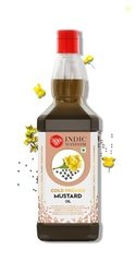 IndicWisdom Cold Pressed Mustard Oil 1 Liter, Pure & Unrefined Sarson