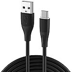 Portronics Silklink 3A USB A to Type C Fast Charging & Data Sync cable for Type C Smartphone, Premium Silicon cable, 1M (Black)