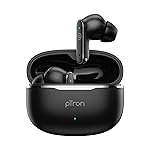 pTron Bassbuds Eon in-Ear TWS Earbuds w/ 13mm Drivers, 45Hrs Playtime, Dual HD Mic & TruTalk AI-ENC Calls, Custom EQ,Mobile App, Bluetooth v6.0 Headphones,Voice Assist., Type C Charging & IPX5 (Black)