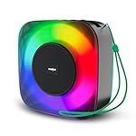 FRONTECH 15W Portable Wireless Multimedia Speaker with Bluetooth 5.3, FM, USB, TF Card, Mobile Holder, RGB LED Lights, 6 Hrs Playback, 1000mAh Battery, 1 Year Warranty (Green)