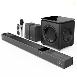 ZEBRONICS 1100 Watts Powerful Soundbar, 7.2.4 Home Theatre, Wireless,