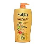 Dabur Vatika Ayurvedic Shampoo – 1 L | For Strong & Healthy Hair | No Parabens | For All Hair Types | Power of Dus Poshan for 10 Hair Problems