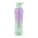 MILTON Comet 1000 ISI Certified Stainless Steel Water Bottle I Leak Proof I Rust proof I Single Walled I Ideal for Office, School, Home, Gym, 1000 ml, Purple & Mint Green