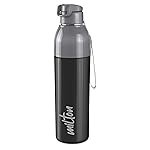 MILTON Steel Convey 900 PU Insulated Inner Stainless Steel Water Bottle, 630ml | Leak Proof Lid, BPA Free | Hot & Cold | Easy to Carry | Ideal for Home, Office, Gym, Travelling, Black