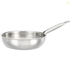 Amazon Brand - Solimo Stainless Steel Triply Frying Pan (Small Size/ 2