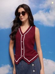 CORSICA Embroidered Sleeveless Top