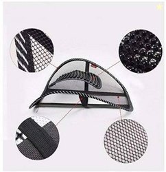 Krishna Enterprise Car Seat Chair Cushion Back / Lumbar Support (Silve