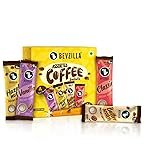 Bevzilla 48 Instant Coffee Powder Sachets (4 Flavours) – 96 Grams | Hazelnut, Classic, Vanilla & Butterscotch | 12 pouches Each Flavour | Arabica Coffee | Perfact for Espresso, Latte,Cappuccino | Hot & Cold Coffee