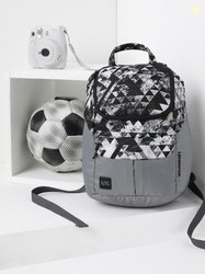Wildcraft Women Black & White Graphic Backpack