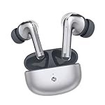 itel T31 Pro ANC TWS Earbuds with 32dB ANC, Quad Mic, 45 Hrs Playtime, 10mm Drivers, Fast Charging, Bluetooth v5.3, and IPX5 Water Resistance (Glossy Silver)