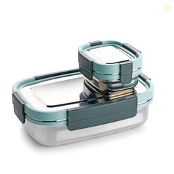 Ganesh Shine Stainless Steel Airtight Leak-Proof Lunch Box for Office,