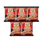 WickedGud Korean Instant Noodles Fiery 2X Spicy Pack of 5 | Whole Wheat | No Palm Oil | 67g