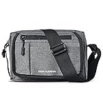 DEIN KLEIDER Stylish Padded Bag Sling Cross Body Bag Travel Side Office Messenger Bag Business Shoulder Travel Pouch Leisure Bag Money Bag for Adults, Men and Women (9 x 3.5 x 6.5inches)