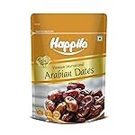 Happilo Premium Natural Arabian Dates 500g Pouch | Khajur, Khajoor | Dry Fruits | Dates in Fresh | Healthy Snacks | Rich in Fibre | No Added Sugar