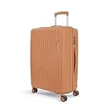 KAMILIANT by American Tourister Medium Savvy 70 Cms Check-in (PP) Hard Sided 8 Wheels Spinner Luggage/Suitcase/Trolley Bag (Orange Pastry) (Double Wheel)
