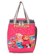 School Lunch Bag, Waterproof Tiffin Box Carrier for Boys and Girls, Printed Design (Baby Pink)