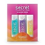 Secret Temptation Te Amo Aqua, Breeze and Pearl No Gas Deodorant Perfume Body Spray for Women, Pack of 3 (120ml each)