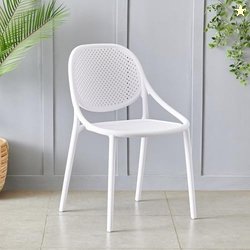 Home Centre | Neal | Polypropylene Chair | Pack of 1 | White | 1 Year