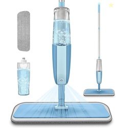 Spray Mop with Built-in Water Tank and Microfiber Pad for Floor Cleani