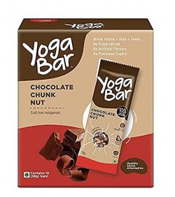 Yogabar Energy Bars Chocolate Chunk | Multigrain Energybar | Pack of 1