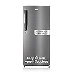 Haier 190L 5 Star Direct Cool Single Door Refrigerator | 3 Toughened Glass Shelves | Fast Ice Making in Just 60 minutes | Large Veg Box| Easy Clean Back (HED-205DS-P, Dazzle Steel)