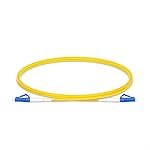 3 Meter LC to LC Fiber Optic Cable â Simplex Single Mode 9/125 Jumper, FSMS LC/UPC to LC/UPC Connectors, Yellow â High-Speed Data Transmission