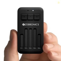 ZEBRONICS Clipper, 4 Watts, Wearable Bluetooth Speaker with Mic, Magne