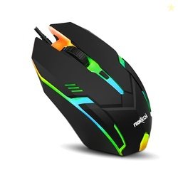 FRONTECH Wired USB Gaming Mouse | 3 Button Mouse| RGB Light| 1500 DPI