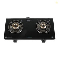 Havells GEOSLIM Gas stove |2 Heavy Duty Forged Brass Burner|6 mm Tough