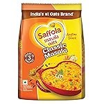 Saffola Masala Oats | 225g | Classic Masala | Tasty, Anytime Snack | Ready in 3 mins | Millets Goodness- with Bajra & Jowar | No maida, No added preservatives | Helps manage weight