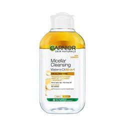 Garnier Skin Naturals, Cleansing Water for Waterproof Makeup, Nourishi