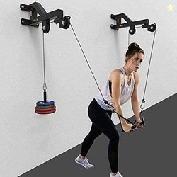IRIS Fitness 20in1 Wall-Mounted Homegym for Cable Crossovers, LAT Pull