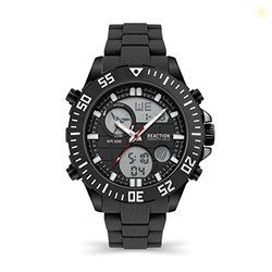 Kenneth Cole Reaction Analog-Digital Black Dial Men's Watch-KRWGP21922