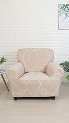 @home Polyester by Nilkamal Geometric Elegance Fitted 1 Seater Sofa Co
