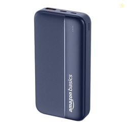 Amazon Basics 20000 mAh Power Bank | 22.5W Fast Charging | Dual Output