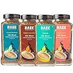 Rage Coffee Silk Blend Instant Coffee Combo Pack of 4 | Classic, Belgian Chocolate, Creamy Hazelnut & Vanilla Velvet | Premium Bold & Smooth Flavors | 120g Each Jar | 100% Arabica | Hot & Cold Brew – 480g