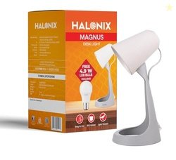 Halonix Magnus Desk Light | Polycarbonate | 4.9W LED Bulb | B22 Holder