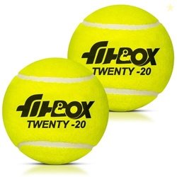 FitBox Sports Twenty20 Ball (Pack of 2) Tennis Ball, Rubber Blend Cric