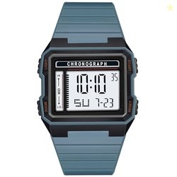 Franklord DG Chronograph Series | Square Shape Black Fiber Dail Digita