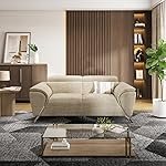 Wakefit Sofa Set | 5 Year Warranty | Sofa 2 Seater, 2 Seater Sofa for Living Room, Wooden Sofa Set, Couch Sofa for Living Room, Sofa for Living Room – Magnus(Vogue : Beige)