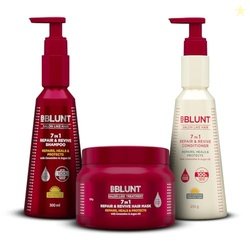 BBlunt 7 in 1 Repair & Revive Hair Combo | Shampoo + Conditioner + Hai